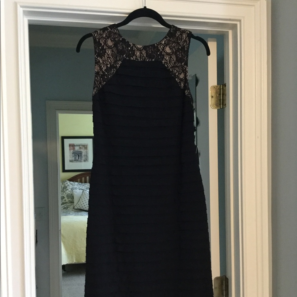 Adriana papell black dress